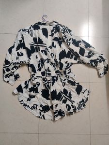 Flared Dress/Top With Shoulder Pads