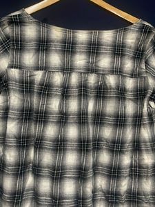 Chic Plaid Tunic Top