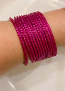 Vibrant Magenta Bangles
