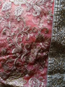 Embroidered Pink Saree