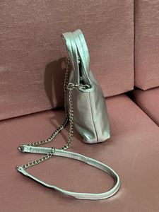 Chic Silver Mini Handbag