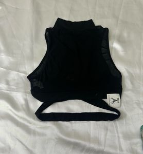 SHEIN Black Crop Top