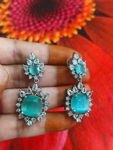 Stunning Teal Gemstone Jewellery Set+freebie
