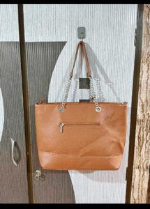Stylish Brown Leather Tote Bag