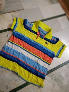 Men's Striped Polo T-Shirt