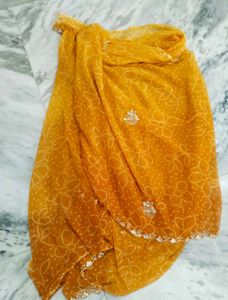 Golden Yellow Saree
