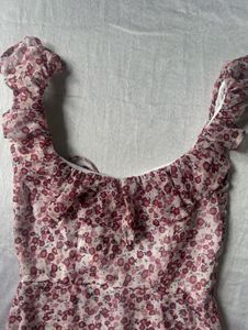 Floral Ruffle Mini Dress