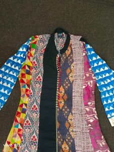 Soch Ethnic Multicolor Patchwork Long Kurti