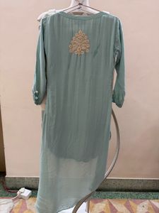 Beautiful Blue Kurta Set with Intricate Embroidery