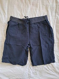 Navy Blue Drawstring Shorts