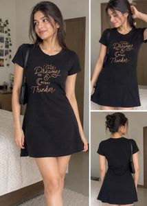 Dreamer & Night Thinker T-Shirt Dress