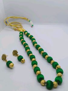 Silk Thread Necklace Set 🥰