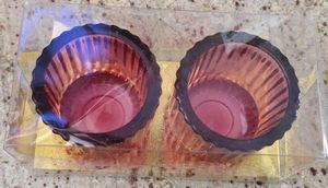 Set of 2 Rose Gold Candle Holders