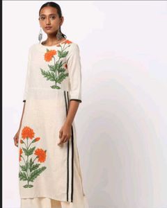 W Floral Print Straight Kurta