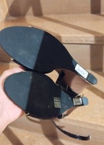Chic Black Wedge Sandals