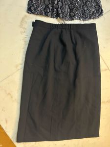 Black Top &amp; Skirt Set