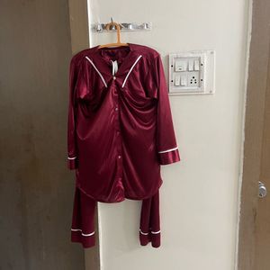 Satin Pajama Set