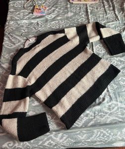 Striped Knit Sweater