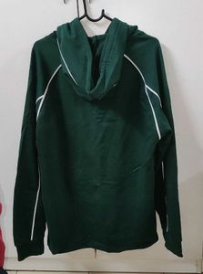 The Brand New Green Hoodie with White Piping