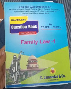 Kautilya's Family Law - 1 Question Bank