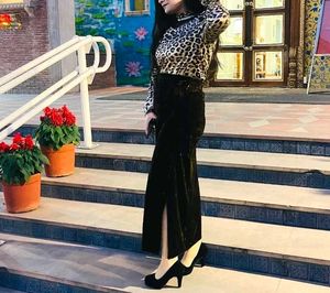 Animal Print Top &amp; Skirt Set