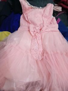 Peach Color Beautiful Frock