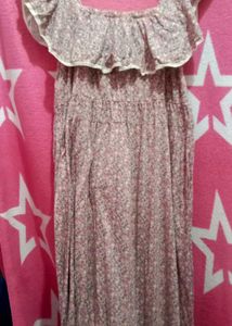 Floral Print Ruffle Dress