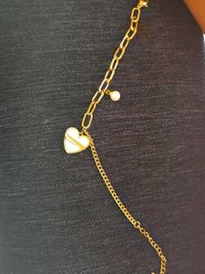 anti tarnish Heart Charm Bracelet