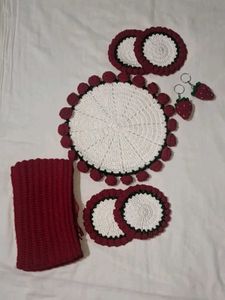 Aesthetic Handmade Crochet Combo Set 🌸