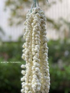 Crochet Gajra by @artwithanmol___ 🌸✨