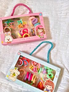 Cute Hair Accessories Set for Kids (Yellow box)