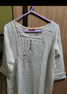 Elegant white Kurta