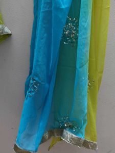 Festive Green Kurta Set