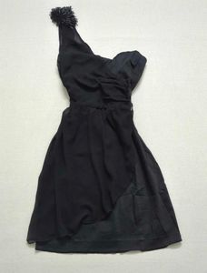 🖤 VINTAGE Y2K Black One-Shoulder Mini Dress