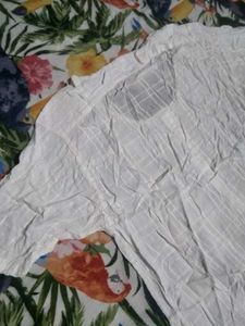White Button-Down Top