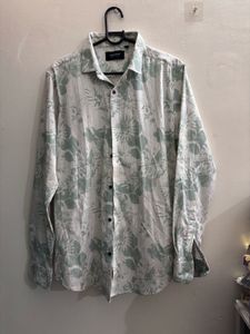 Men's Floral Print Long Sleeve Shirt