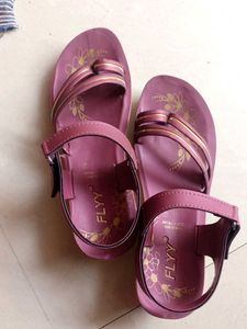 FLYING Pink Floral Sandals