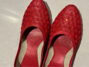 New Red Color Kolhapuri Juti For Girls Size 2UK