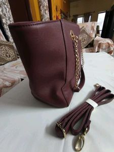 Lavie Maroon Handbag