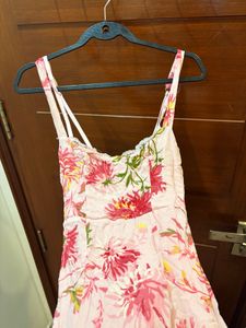 Pink Floral Maxi Dress