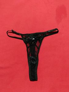 Black Lace Thong