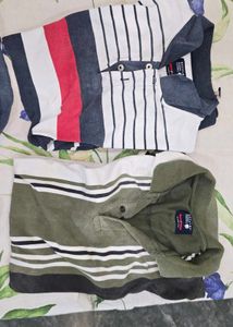 Bundle of Men's Striped Polo Shirts -PACK O