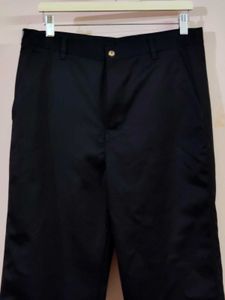 unisex black cotton chinos straight fit pant