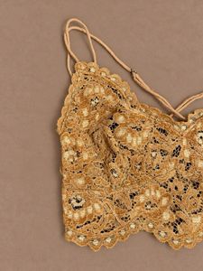 Golden Hour Lace Tie-Up Bustier