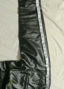 Men's Black Faux Leather Jacket for Men