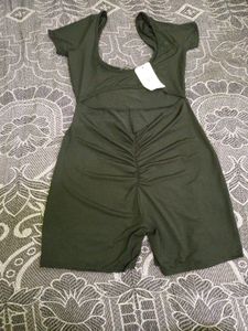 Women's Olive Green Jumpsuit
