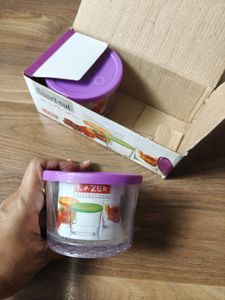 2 Glass Containers With Lid