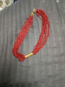 Red Beaded Necklace