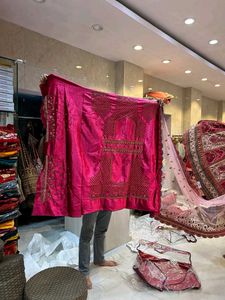 Stunning Red &amp; Gold Embroidered Lehenga