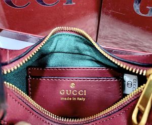 GUCCI* *GG MARMONT HALF-MOON-SHAPED MINI BAG*